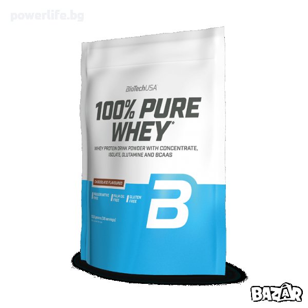 BioTech USA 100% Pure Whey | Суроватъчен Протеин, 1000 гр., снимка 1