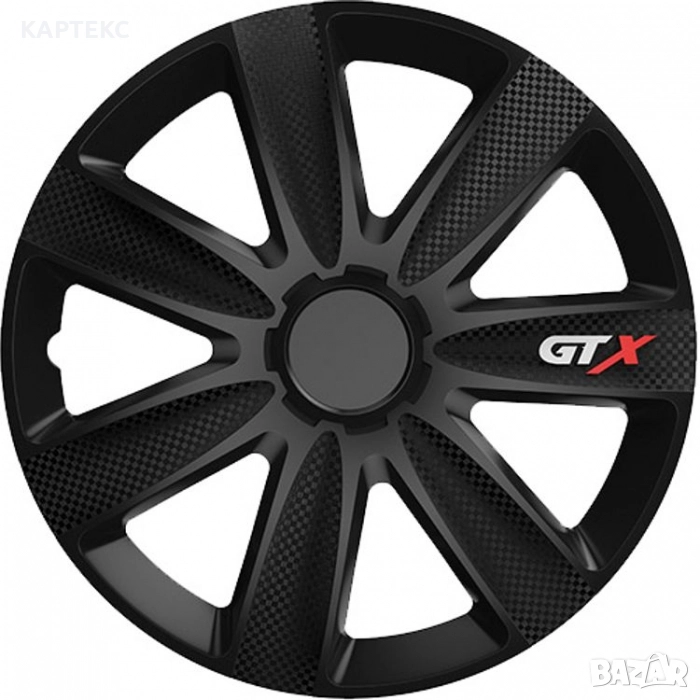 Тасове за джанти 15'' Versaco Carbon GTX - Black, снимка 1