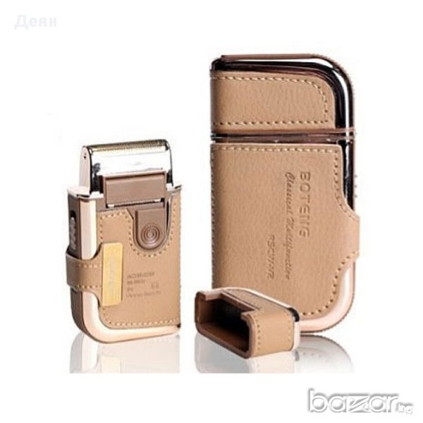 Самобръсначка и тример Kemei Shaver - 2в1 обвита с шита кожа, снимка 1