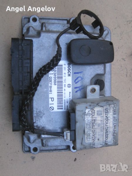 Компютър с ключ и имобилайзер ECU за Fiat Ducato 2.0JTD 0281012597 9658309980 Bosch Jumper Boxer EDC, снимка 1