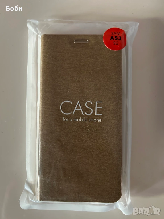 Кожен калъф LUNA Book Gold for SAMSUNG A53 5G, снимка 1