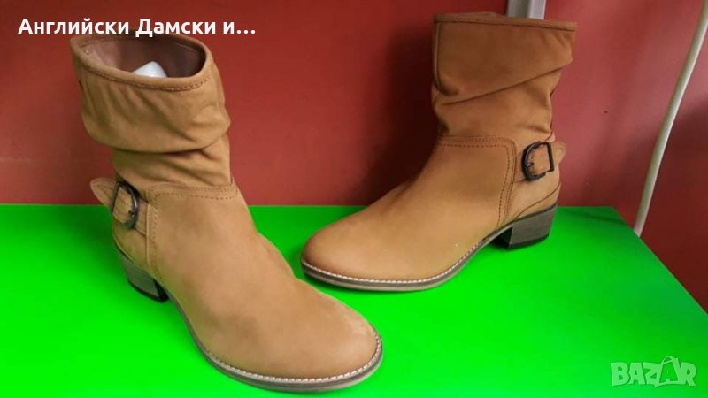 Английски дамски боти естествена кожа-NEXT , снимка 1