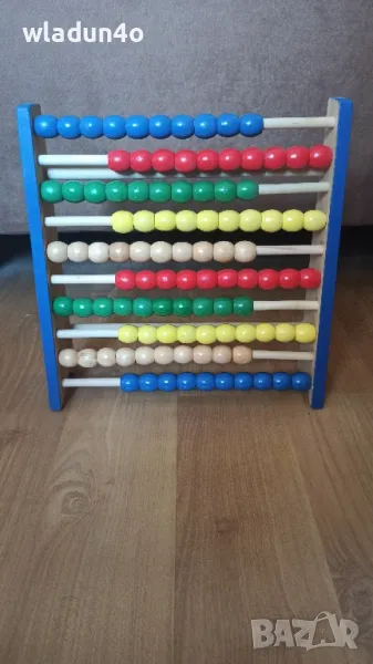 Цветно дървено сметало -20лв, снимка 1