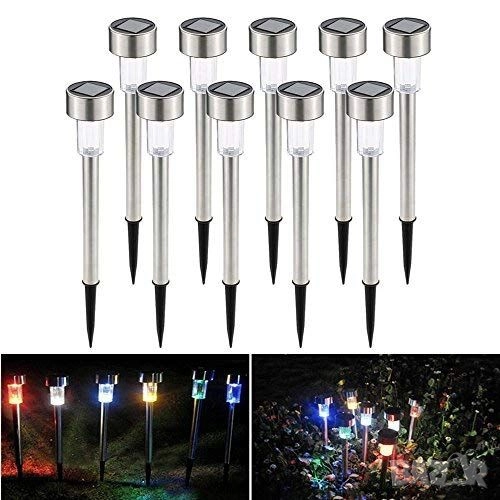 Комплект от 6 броя соларни градински LED лампи , снимка 1