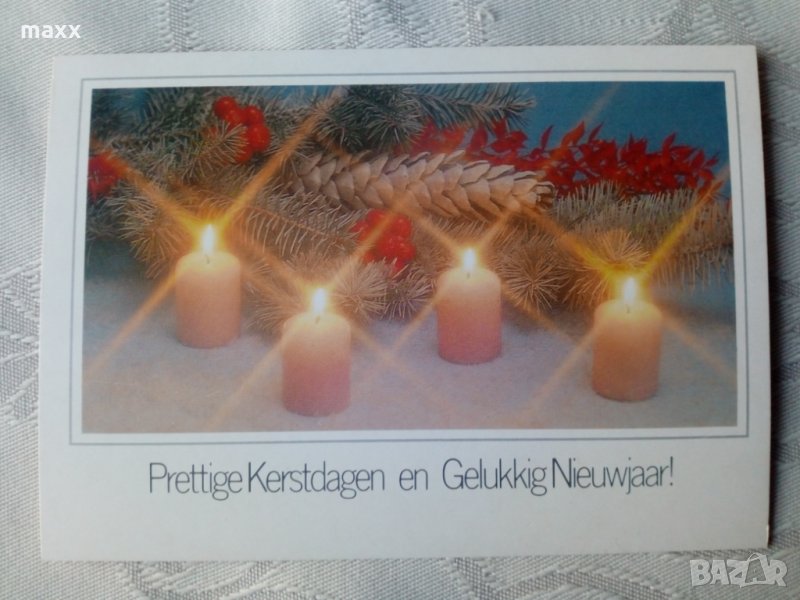 Картичка Presttige Kerstdagen en Gelukkig Nieuwajaar 55, снимка 1