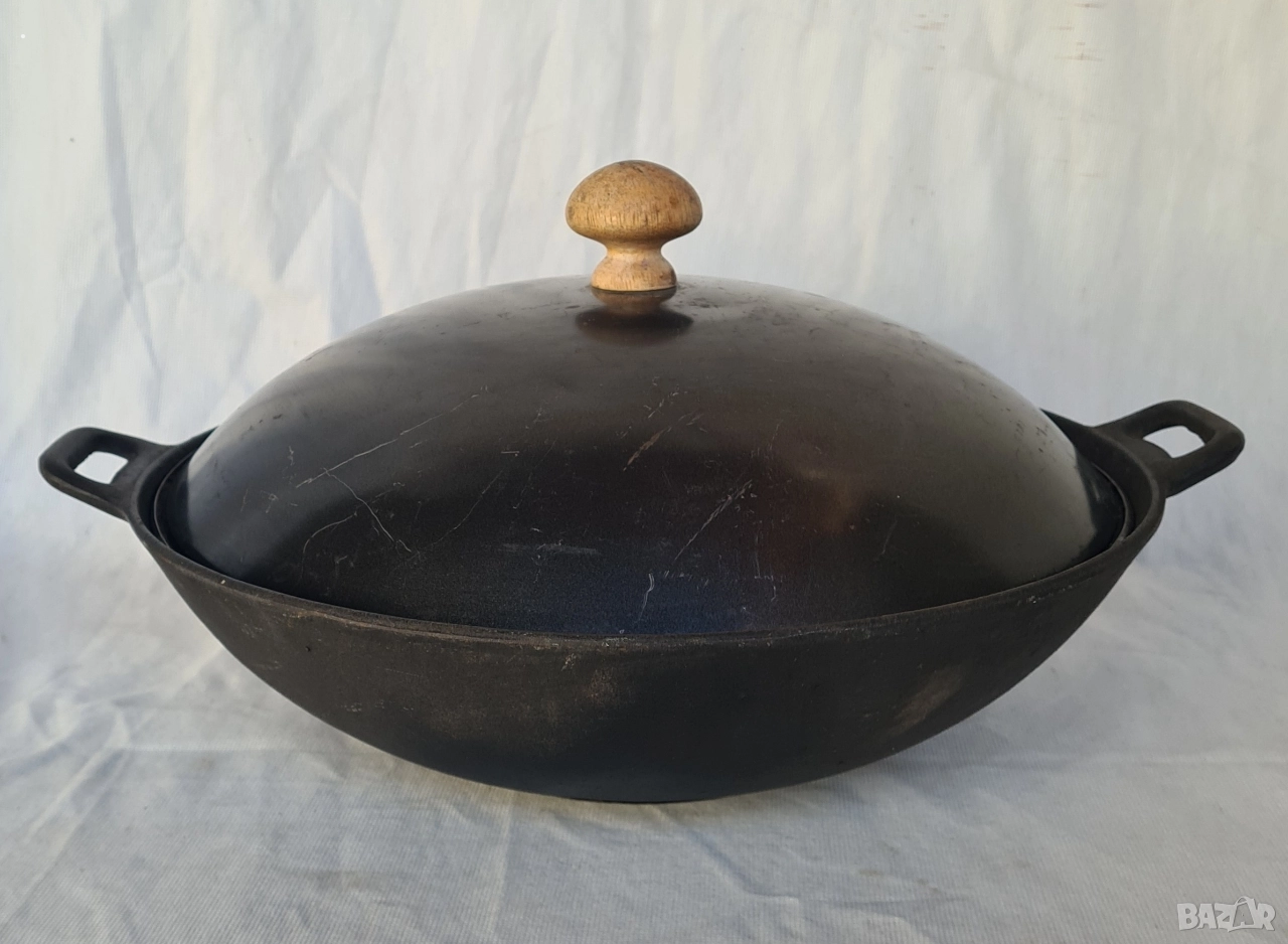 Сач чугунен немски масивен , снимка 1