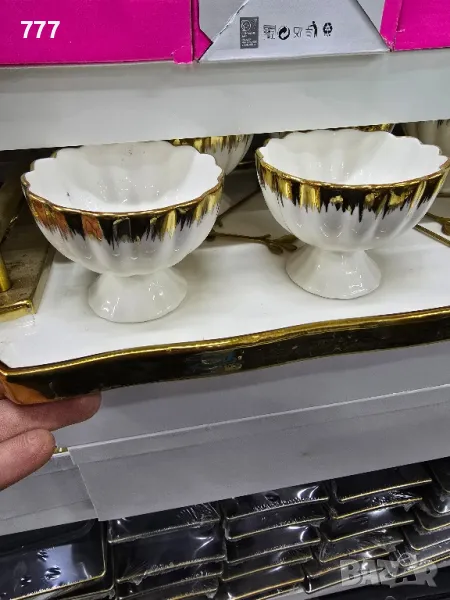 купички с поднос, снимка 1