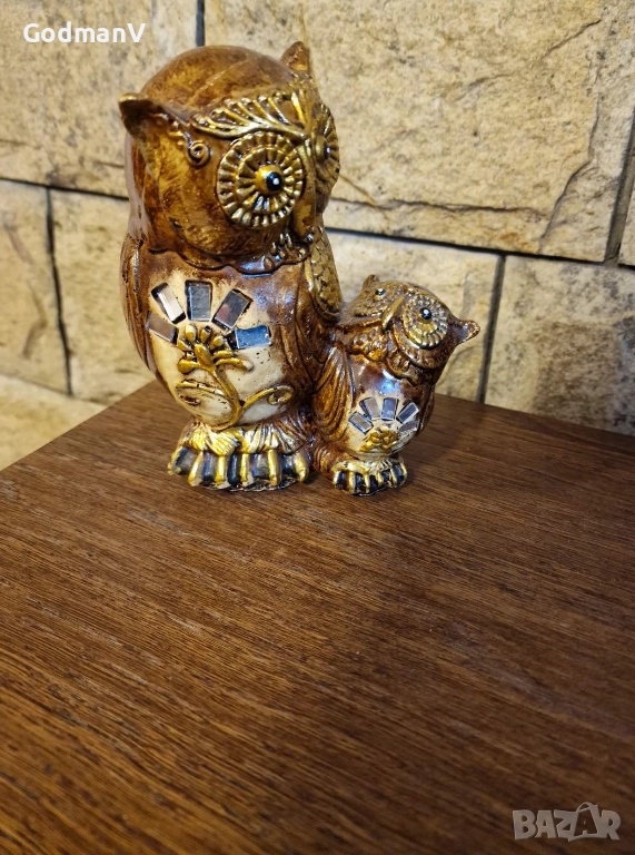 🦉 Декоративна статуетка „Двойка Бухали“🦉 , снимка 1