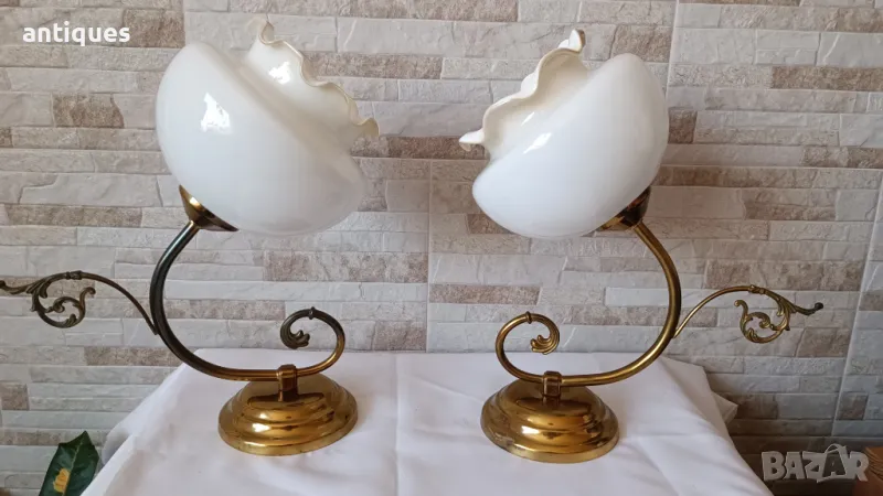 Комплект стари стенни лампи - СО "КВАРЦ" - СОФИЯ, снимка 1