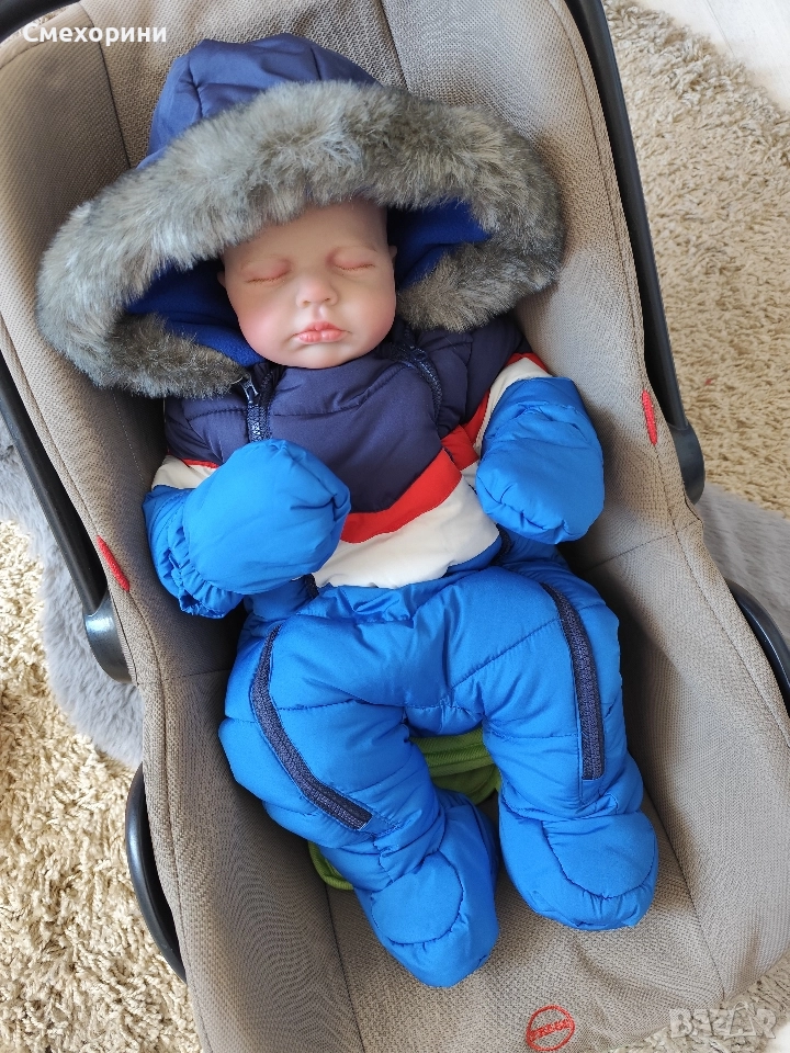 Нов зимен бебешки космонавт ескимос Fred & Flo за момченце 6-9 месеца и ръст 74см, снимка 1