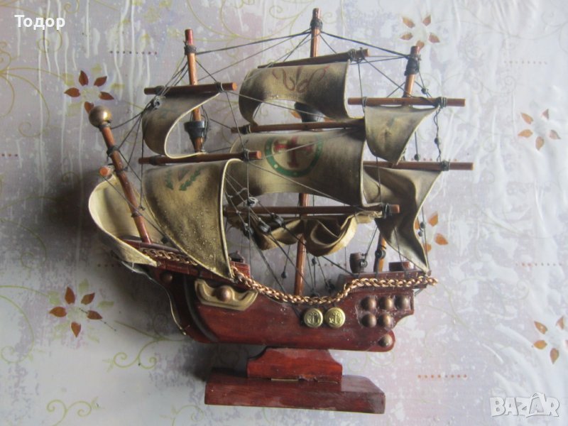 Страхотен платноход  кораб шхуна , снимка 1