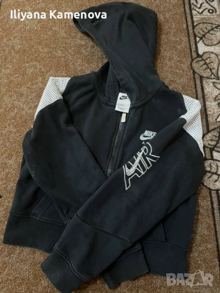  Оригинален Nike Air суитчър с цип и качулка, снимка 1