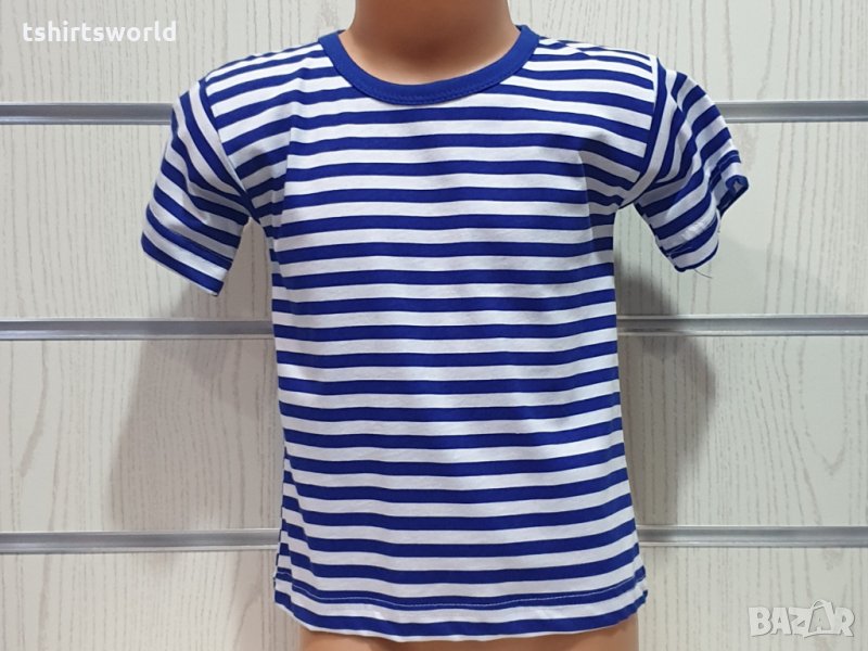Нова детска моряшка класическа тениска, 2-18 години, снимка 1