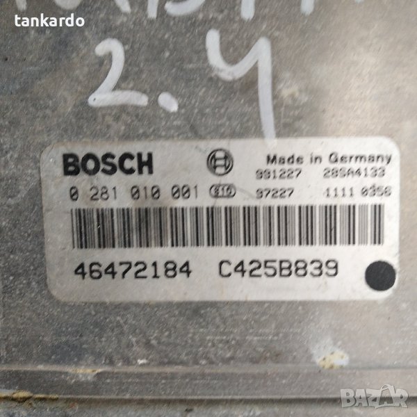  Компютър двигател Lancia Lybra 2.4 JTD BOSCH 0281010001 (I), снимка 1