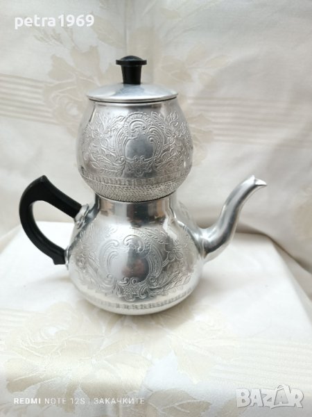 Руски метален чайник за запарка, снимка 1
