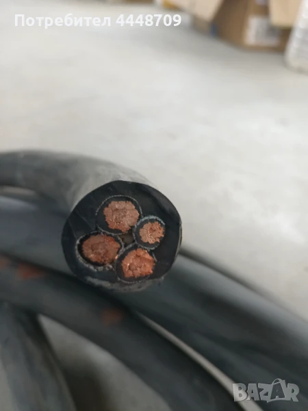 Силов,меден кабел 3х75+50, снимка 1