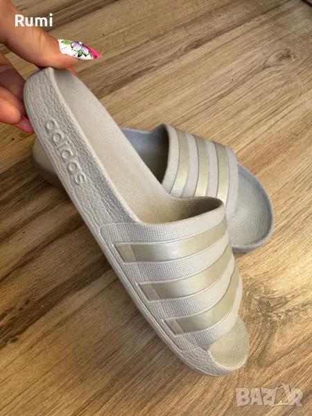 Оригинални св.сиви чехли Adidas ! 37 н, снимка 1