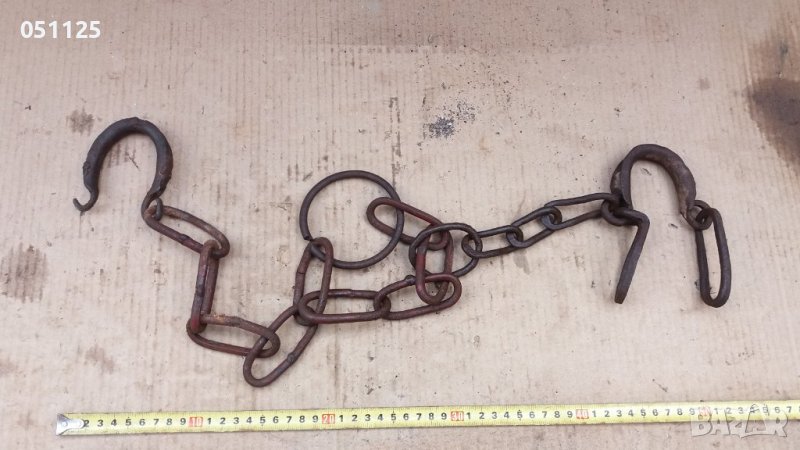 комплект ковани възрожденски белезници, пранги, окови , снимка 1