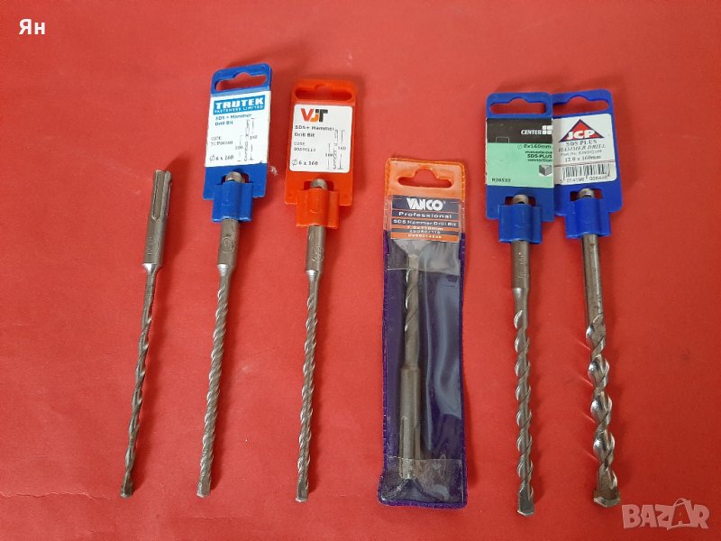  Английски Свредло Бургия Бетон SDS-Plus 5.5/6/7/8/12mm-6броя , снимка 1