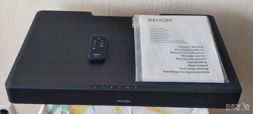 Перфектен саундбар Denon DHT-T110. С Дистанционно управление и книжка., снимка 1