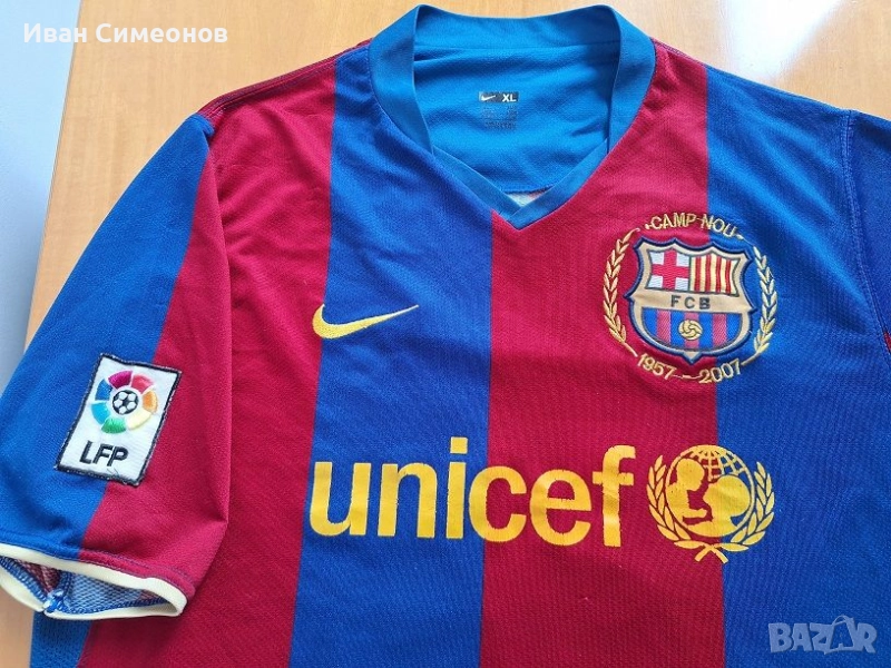 Тениска на Барселона (FC Barcelona) сезон 2007/08 Тиери Анри (Thierry Henry), снимка 1