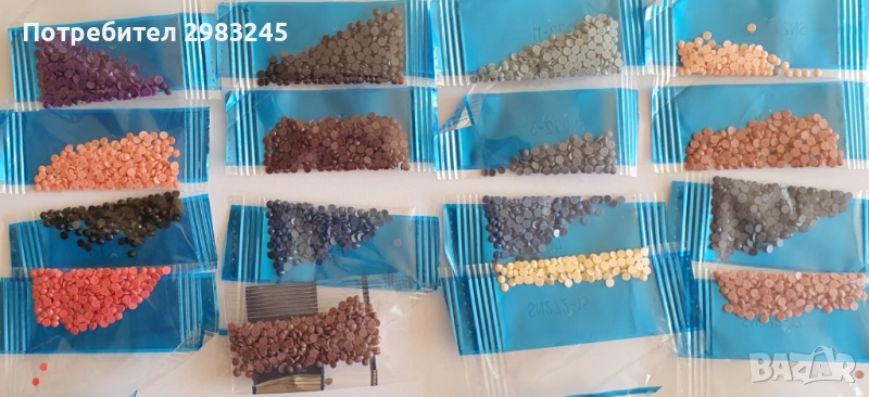 Комплект кръгли мъниста за диамантени гоблени , снимка 1