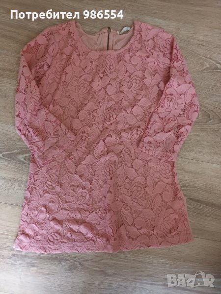 Розова блуза с дантела S размер LC Waikiki, снимка 1
