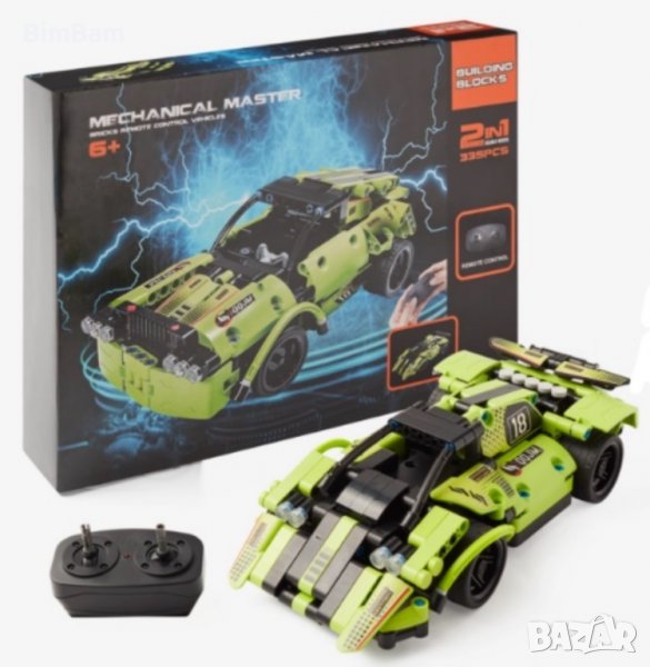 Конструктор 2 in 1- Кола с дистанционно управление Mechanical Master, снимка 1