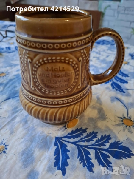 Винтидж керамична халба, снимка 1