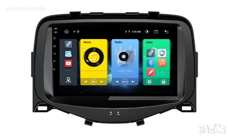 PEUGEOT 108 ,CITROEN c1, TOYOTA aygo 2016-2020, Андроид Навигация 9122+R11, снимка 1