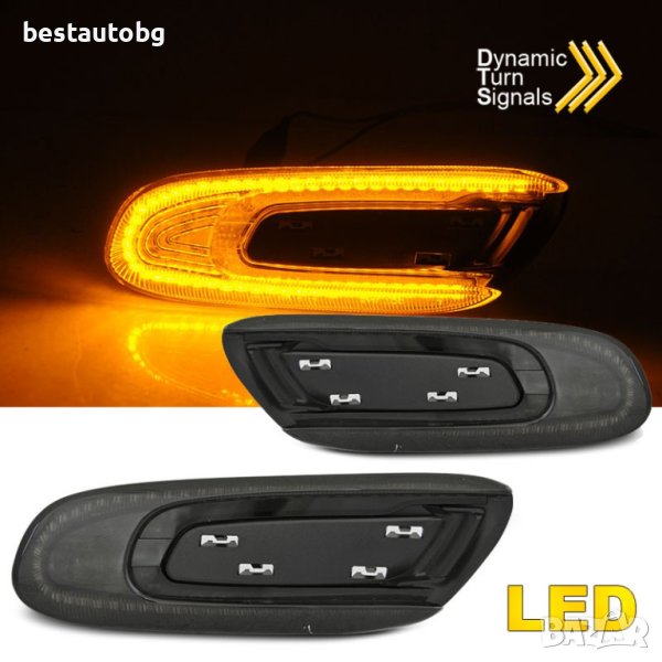 Диодни мигачи за Mini Cooper F55 / F56 / F57 (2014+) опушени, снимка 1