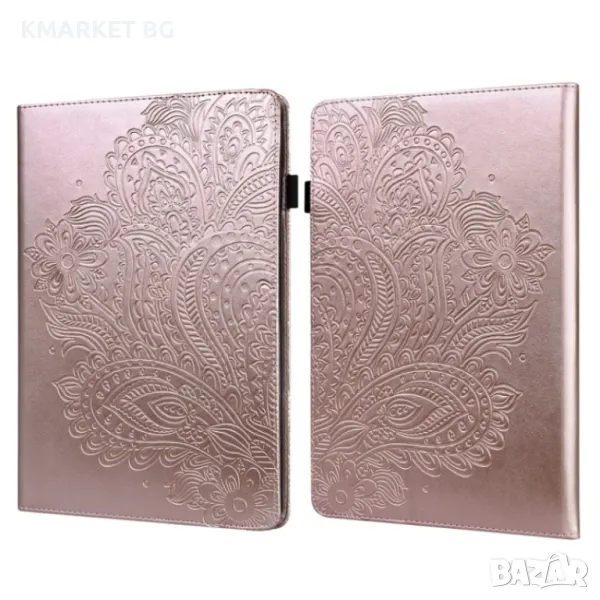 Amazon Kindle Parperwhite 6 2022 Peacock Embossed Pattern Кожен Калъф и Стилус, снимка 1
