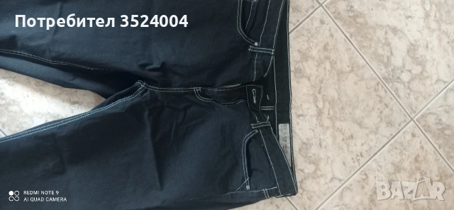 Нови елегантни черни дънки с кант на немска фирма, снимка 4 - Дънки - 53393275