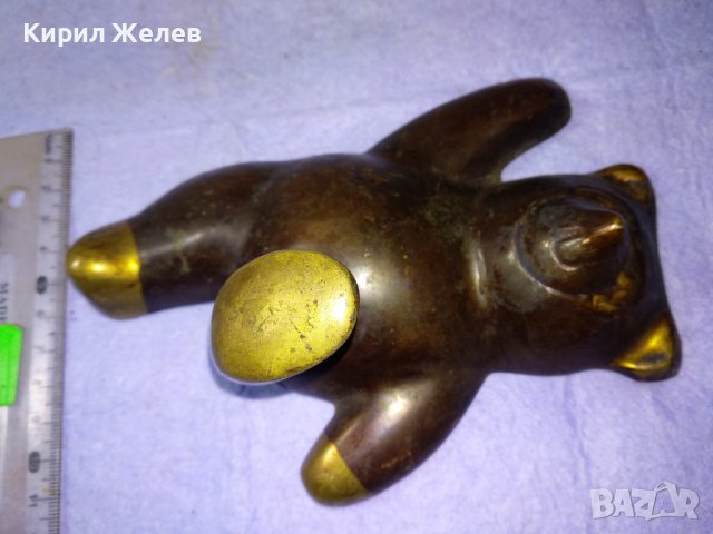 Старо ГОЛЯМО РУСКО МЕТАЛНО МЕЧЕ РЯДКА Колекционерска БРОНЗОВА ФИГУРКА СССР МАЙСТОРСКА РАБОТА 34146, снимка 16 - Колекции - 43828256