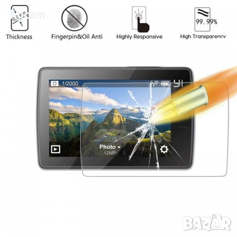 Стъклен протектор GARV™️ за Xiaomi Yi 4K/ Yi 4K Plus/ Yi Lite, снимка 3 - Чанти, стативи, аксесоари - 27762703