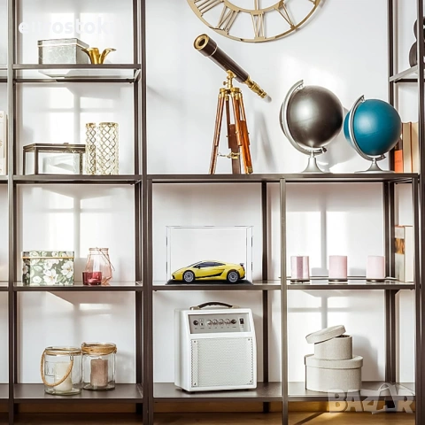 Акрилна витрина 30х20х20 см, прозрачна кутия за показване с огледален плот, снимка 4 - Колекции - 53156194