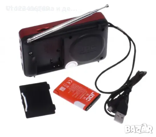 Преносимо радио JOC001, снимка 4 - Радиокасетофони, транзистори - 49700128