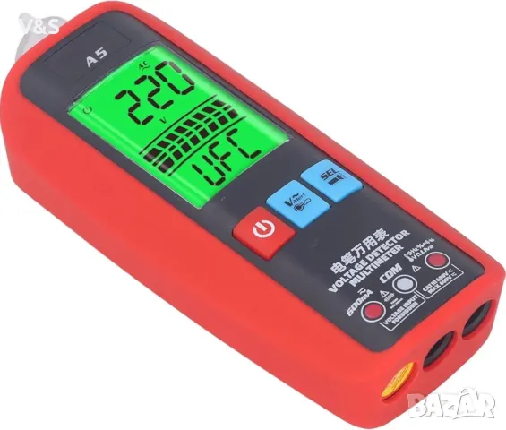 Мултиметър, ABS с широко приложение, 6000-цифрен автоматичен обхват, тестер за напрежение, мултицет,, снимка 6 - Друга електроника - 48413768