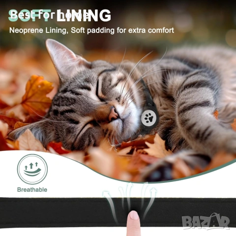 Нашийник за котки Airtag Breakaway, Светлоотразителен, тракер, снимка 5 - За котки - 53379825