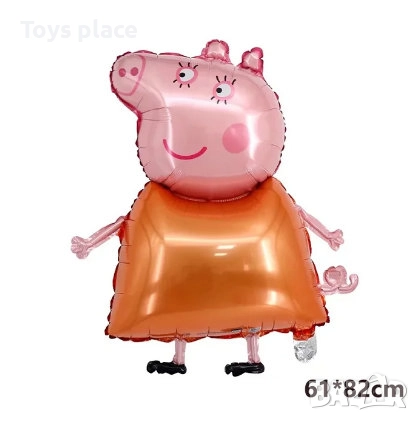 Целофанови балони Пепа Пиг Фолиеви балони, снимка 3 - Други - 52506761