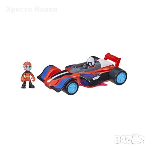 PJ Masks Пижама маски Кола с фигура със звук и светлина Оригинална Hasbro, снимка 3 - Коли, камиони, мотори, писти - 43229981
