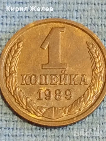 Стара монета 1 копейка 1989г. СССР рядка за КОЛЕКЦИЯ ДЕКОРАЦИЯ 37808, снимка 4 - Нумизматика и бонистика - 48037779