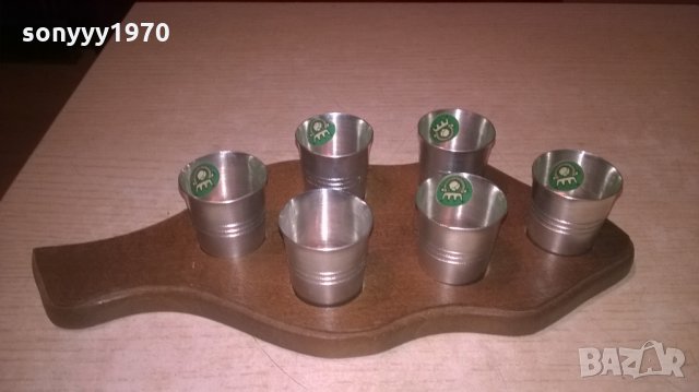 ШОТОВЕ-ДЪСКА С ЧАШКИ ЗА ПИТИЕТА-ВНОС ШВЕИЦАРИЯ, снимка 4 - Колекции - 27626709