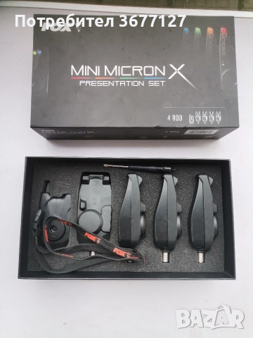 Сигнализатори fox mini micron X 4+1, снимка 3 - Такъми - 52892645
