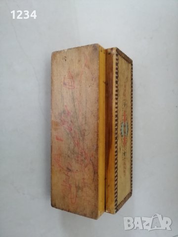 Дървена кутия моливник 21 х 7 х 4 см. , снимка 5 - Други стоки за дома - 36902057