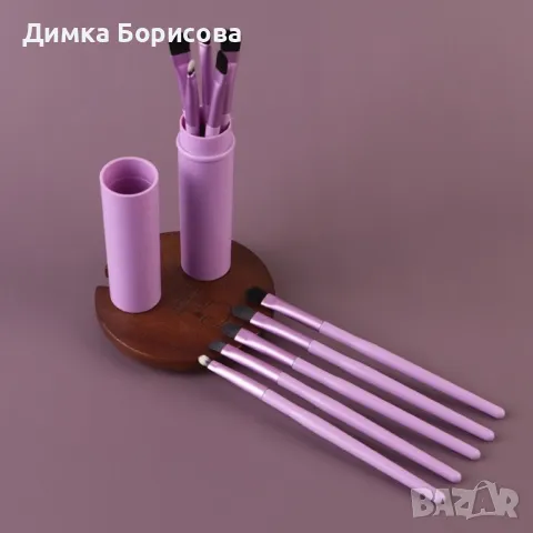 Комплект от 5 броя мини четки за сенки за очи HZS290, снимка 8 - Козметика за лице - 47735058