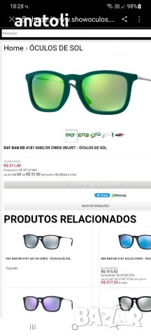 слънчеви очила Ray-Ban ОРИГИНАЛНИ , снимка 11 - Слънчеви и диоптрични очила - 34129262