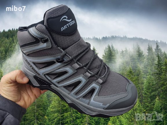 Мъжки спортни, туристически боти в сиво., снимка 2 - Мъжки боти - 43061992