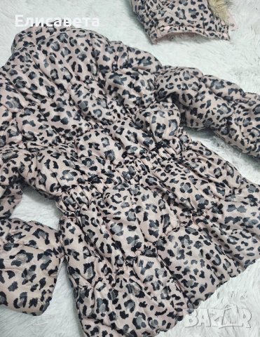 Детско зимно яке в леопардов цвят , снимка 3 - Детски якета и елеци - 43384603