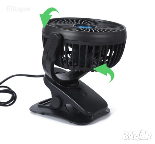Мини портативен вентилатор със стойка за кола или бюро, снимка 6 - Друга електроника - 52862549